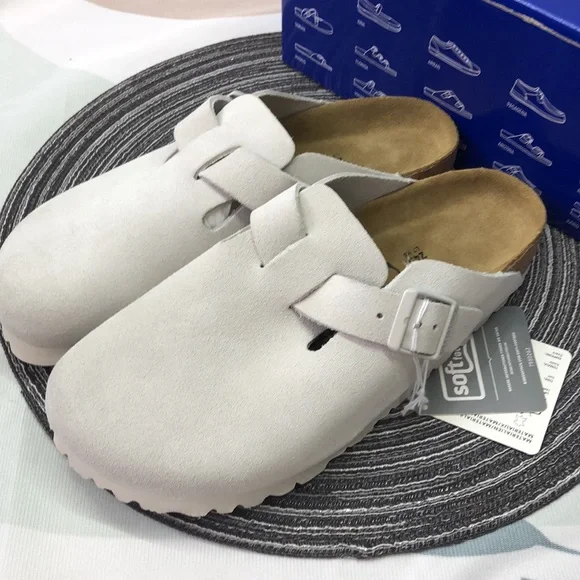 🔥 Women's Birkenstock Boston Narrow Fit Suede Shoes - Brand New with Tags - Picture 3 of 5